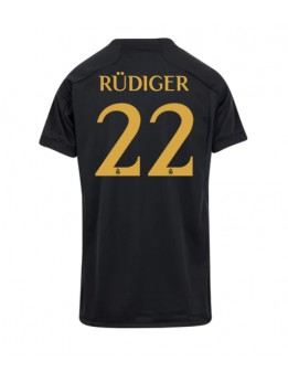 Billige Real Madrid Antonio Rudiger #22 Tredjedrakt Dame 2023-24 Kortermet